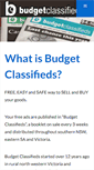 Mobile Screenshot of budgetclassifieds.com.au